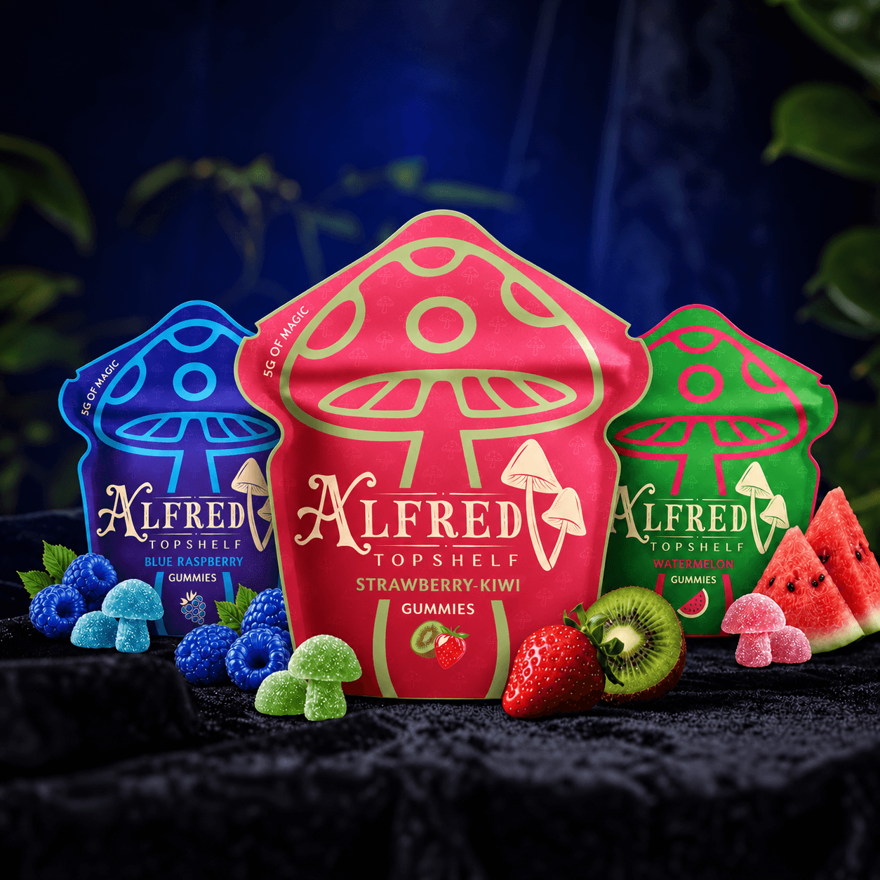 Alfred Gummy Trio in Tropical Glow